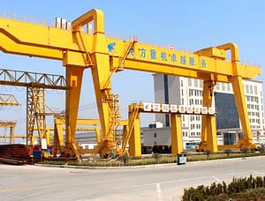 gantry cranes in plant area