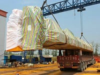 Double girder bridge crane delivery